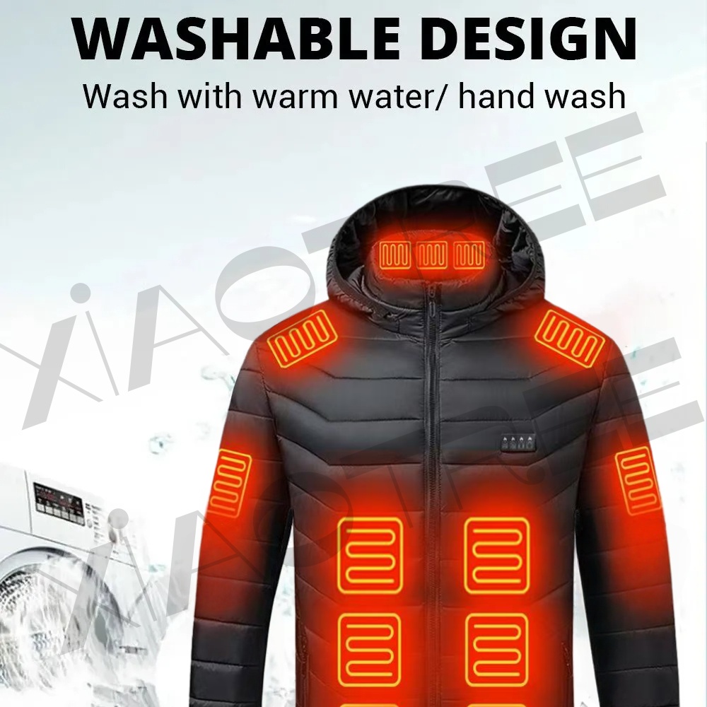 28 エリア男性女性用加熱ジャケット冬 USB 加熱ジャケッ - Outdoor Camping Jacket のレビューと価格