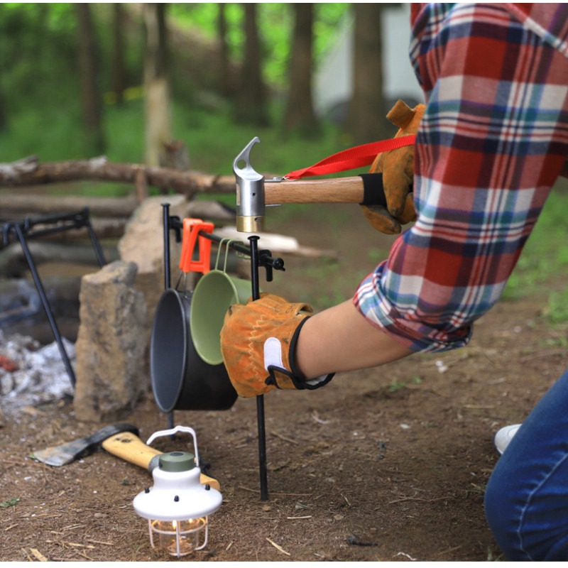 屋外BBQグリル用耐熱・難燃性グローブ 牛革製高温耐性溶接グ - Outdoor Camping Gear のレビューと価格