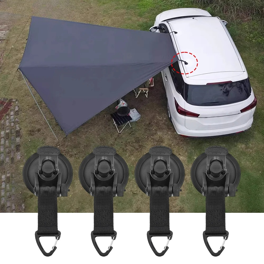 2/4個入り 車用テント吸盤バックル サイドオーニングアンカ - Outdoor Camping Van Tent のレビューと価格
