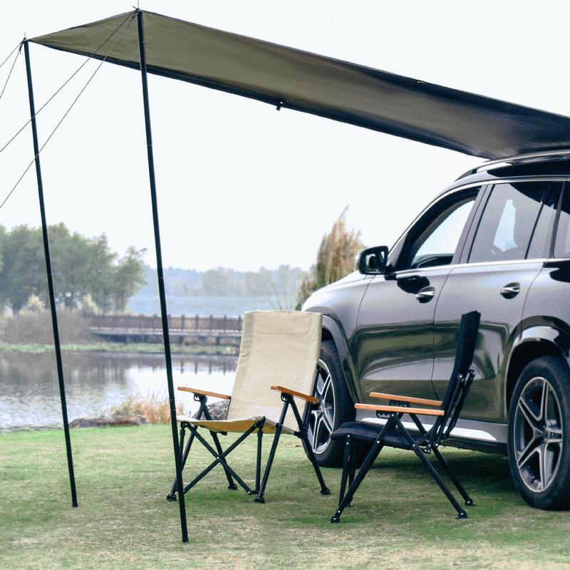 車用オーニング ルーフラック サンシェード 車用サイドタープ - Waterproof Tarp Shelter のレビューと価格