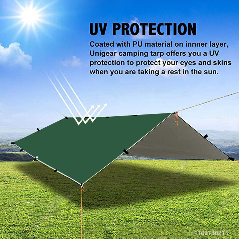 防水日よけ,19の吊り下げポイント,テントタープ,サバイバル - Waterproof Tarp Shelter のレビューと価格