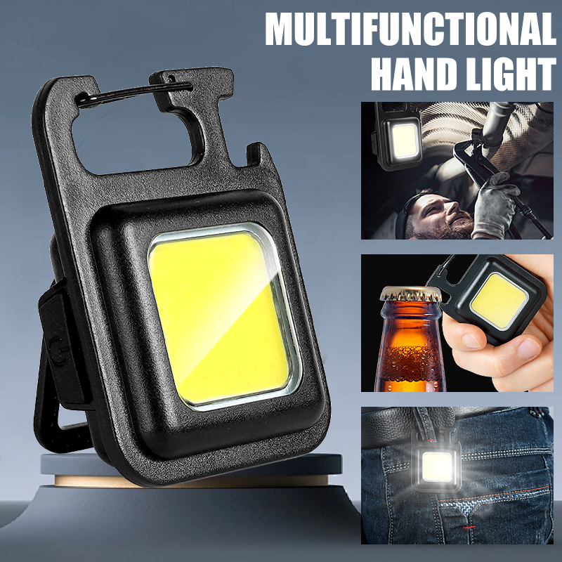 超高輝度で便利な携帯用ミニCOBキーホルダー懐中電灯、充電式 - Outdoor Camping Adventure Lamp のレビューと価格