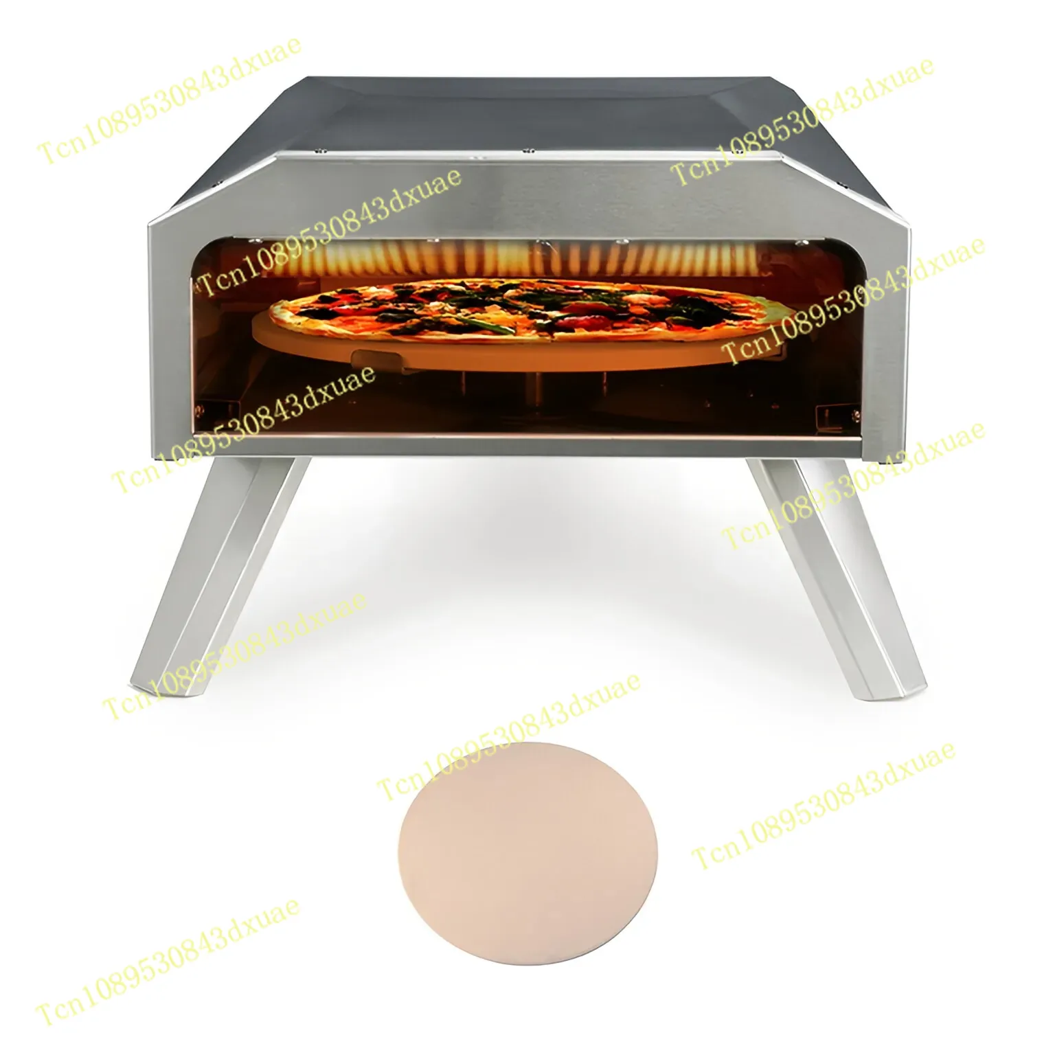 キャンプ用ガス ピザオーブン 折りたたみ式 ポータブル 回転 - Outdoor Camping Oven のレビューと価格