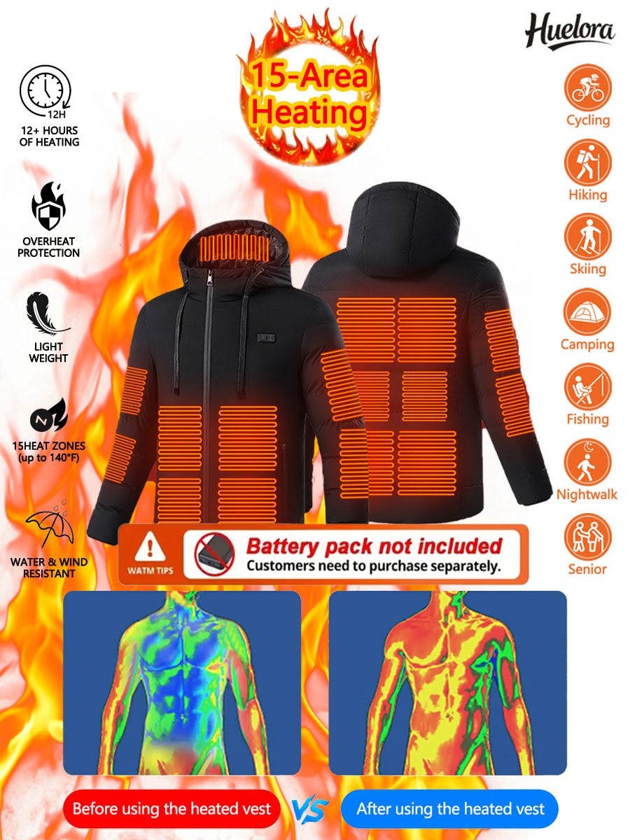 Huelora 11 エリア加熱ジャケット メンズ アウトド - Outdoor Camping Jacket のレビューと価格