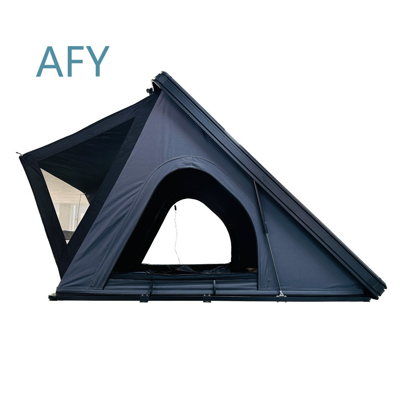 屋外用超薄型アルミ合金油圧式三角ルーフトップテント SUVト - Outdoor Camping Van Tent のレビューと価格