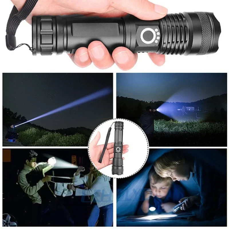 ハイパワー XHP70 LED 懐中電灯 USB-C 充電式 - Outdoor Camping Adventure Lamp のレビューと価格