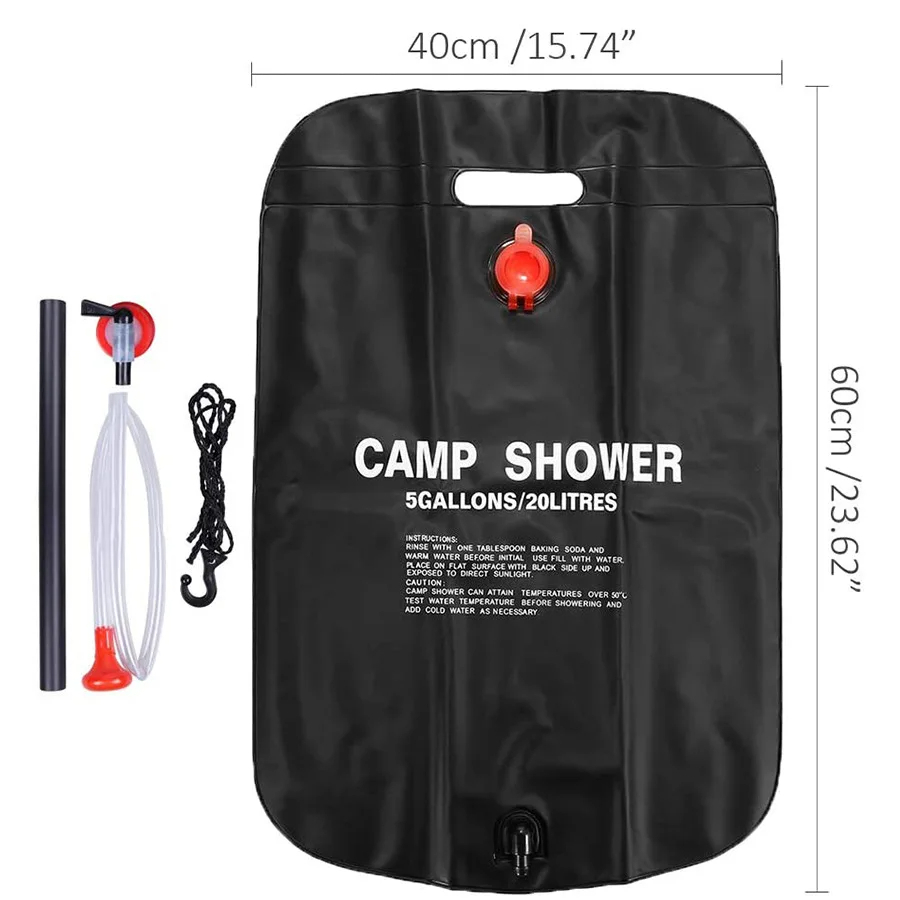 20/40L キャンプ折りたたみ式ソーラーシャワーバッグ屋外 - Outdoor Camping Hot Water Shower のレビューと価格